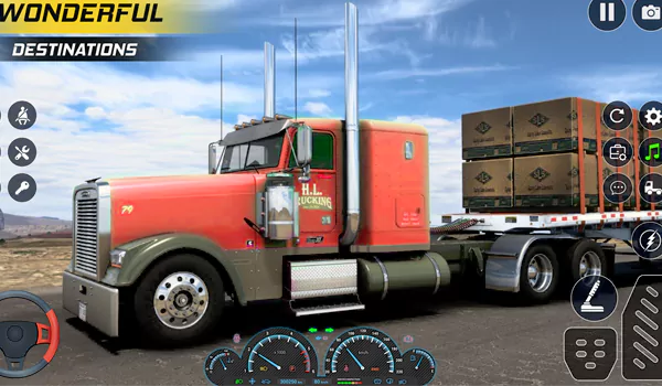Background Fuel Truck Sim Driving افضل العاب الاندرويد
