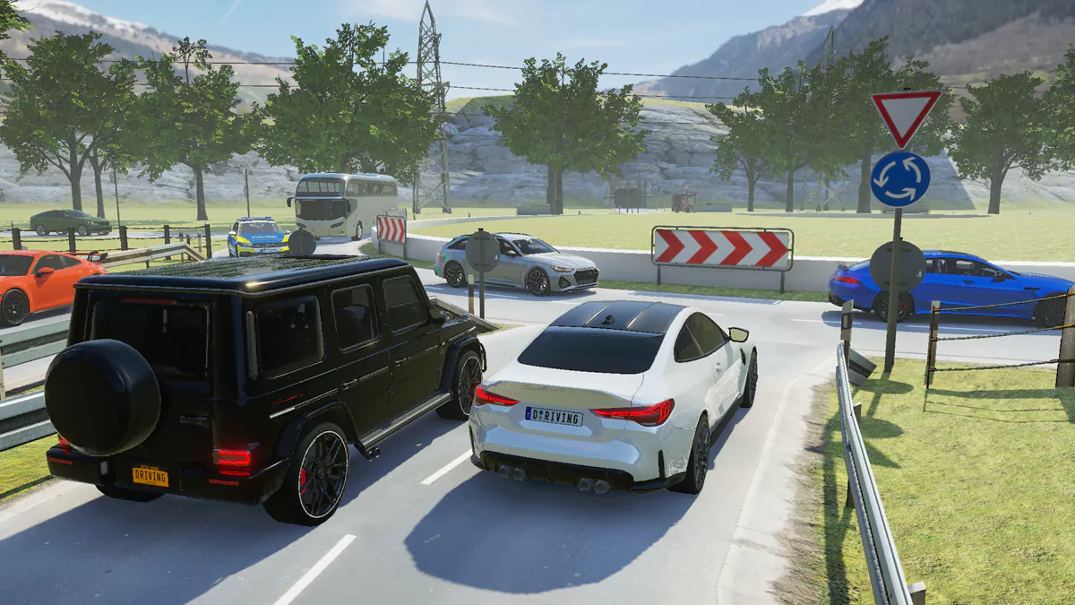 Background تحميل لعبة Driving School Simulator للاندرويد 